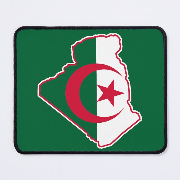 Artikelvorschau, Algerien Umriss mit Flaggeneinlage entworfen und verkauft von Cestus.