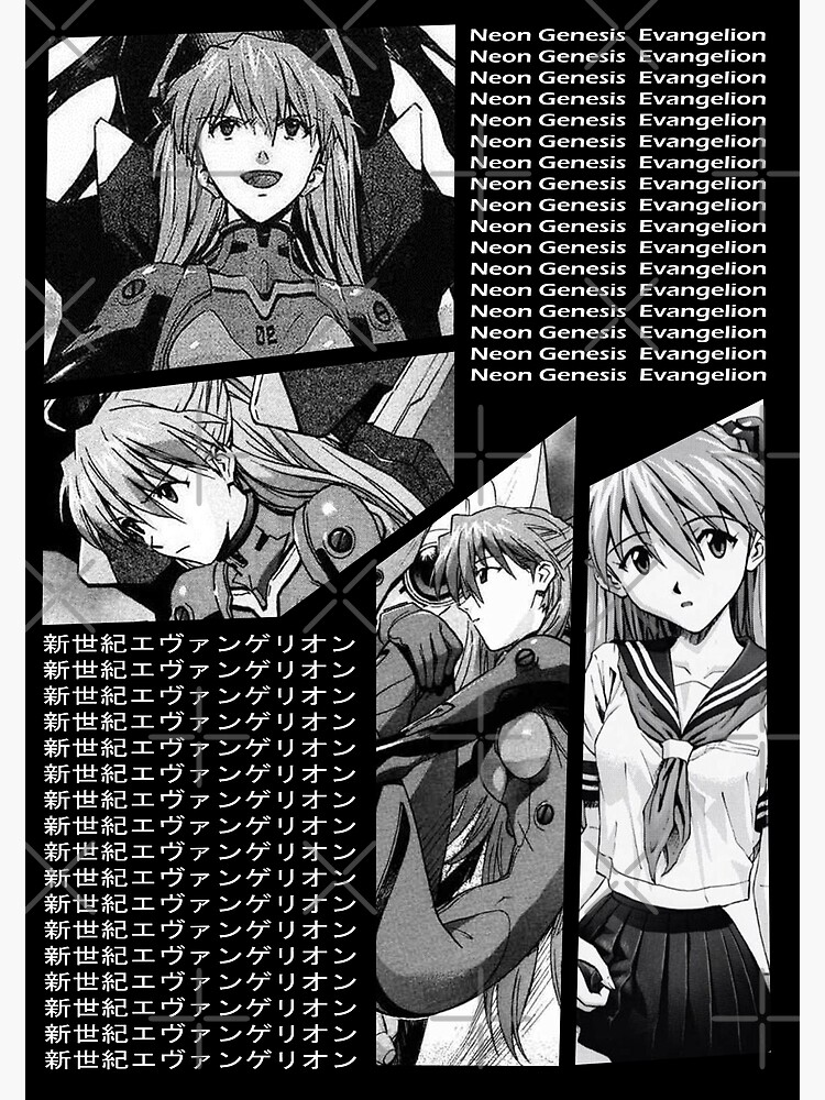 Asuka Langley Soryu Neon Genesis Evangelion Shinseiki Evangerion Manga  Panel Anime Design  Poster for Sale by Raiden Designer Shop