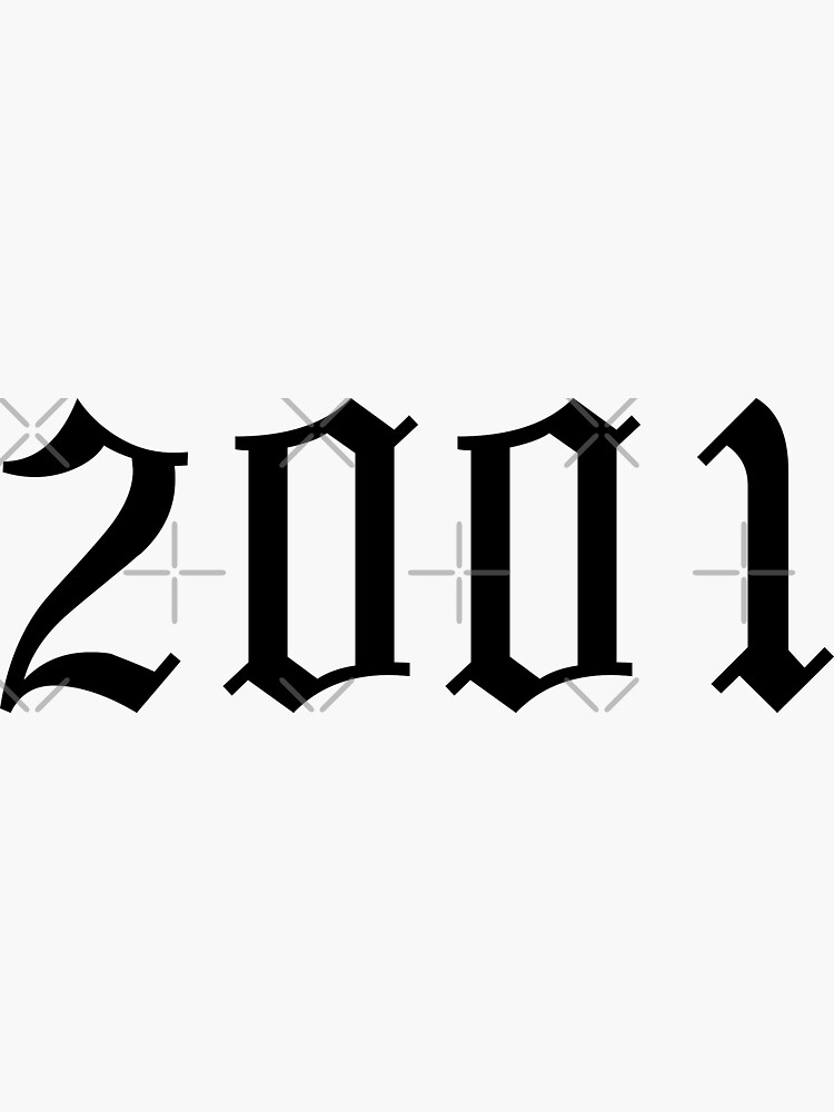 2001-old-english-sticker-for-sale-by-msa-42-redbubble