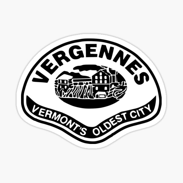"Seal of Vergennes, Vermont" Sticker by Shav Redbubble