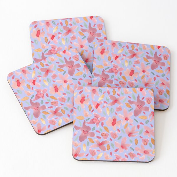 Item preview, Light Purple Watercolour Mustard Purple Green designed and sold by Lozzie Eliza Designs.