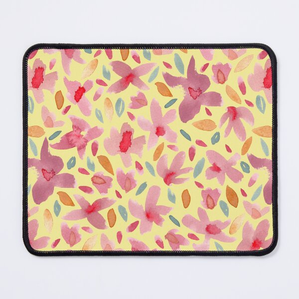 Item preview, Yellow Watercolour Mustard Purple Green designed and sold by Lozzie Eliza Designs.