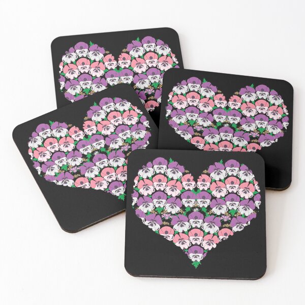 Item preview, Pansies Flowers Heart - Pansy Lover Floral Valentines Day designed and sold by r-silver.