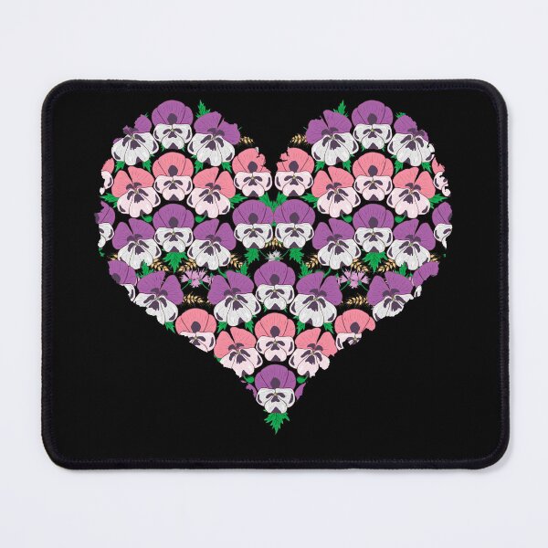 Item preview, Pansies Flowers Heart - Pansy Lover Floral Valentines Day designed and sold by r-silver.
