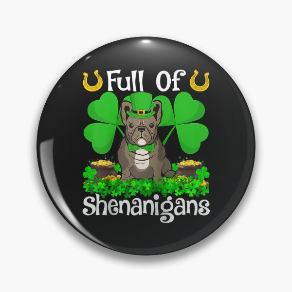 Item preview, Bulldog Lover Full Of Shenanigans Bulldog St. Patrick's Day Raglan Baseball Tee designed and sold by marcipattysk1i.