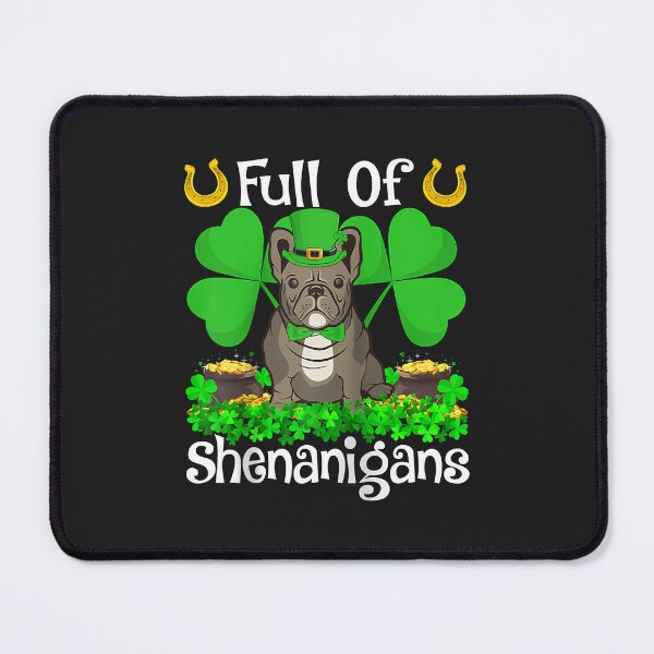 Item preview, Bulldog Lover Full Of Shenanigans Bulldog St. Patrick's Day Raglan Baseball Tee designed and sold by marcipattysk1i.