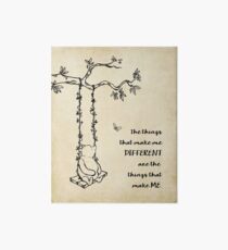 Winnie the Pooh - The things that make me different Art Board