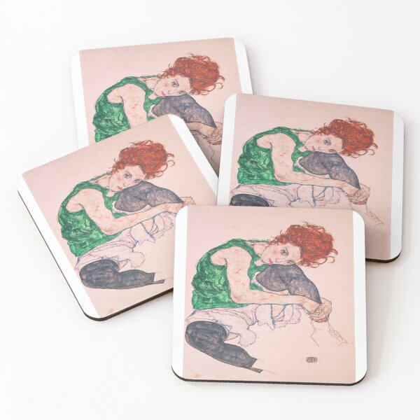 Item preview, Egon Schiele Seated Woman with Bent Knee 1917 designed and sold by Vitage-Art45.