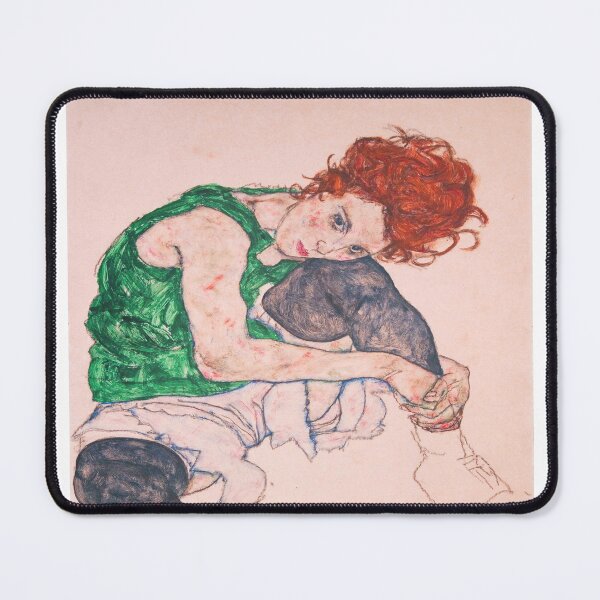Item preview, Egon Schiele Seated Woman with Bent Knee 1917 designed and sold by Vitage-Art45.