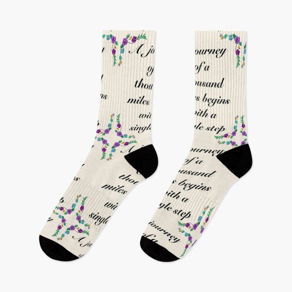 Item preview, Inspirational motivational affirmation - A journey of a thousand miles designed and sold by Artonmytee.