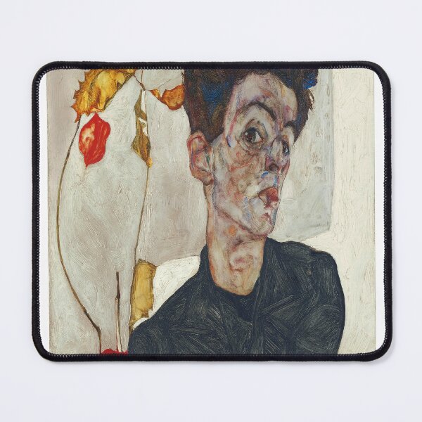 Item preview, Egon Schiele Self Portrait with Chinese Lantern Plant 1912 designed and sold by Vitage-Art45.