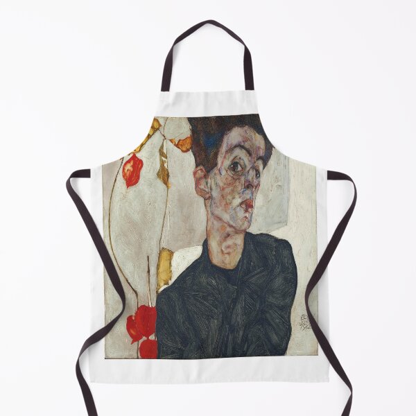 Item preview, Egon Schiele Self Portrait with Chinese Lantern Plant 1912 designed and sold by Vitage-Art45.