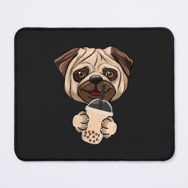 Item preview, Womens Milk Tea Lover Cute Giant Pug Mania Unique Funny Gifts V-Neck designed and sold by ricnikkiaavi.