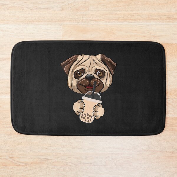 Item preview, Womens Milk Tea Lover Cute Giant Pug Mania Unique Funny Gifts V-Neck designed and sold by ricnikkiaavi.