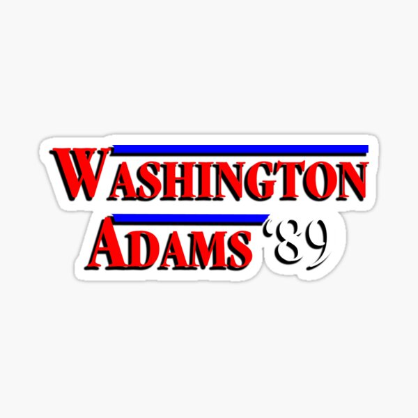 Washington - Adams - 1789 Sticker