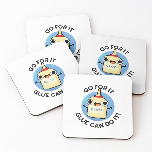 Item preview, Go For It Glue Can Do It Funny Glue Puns  designed and sold by punnybone.