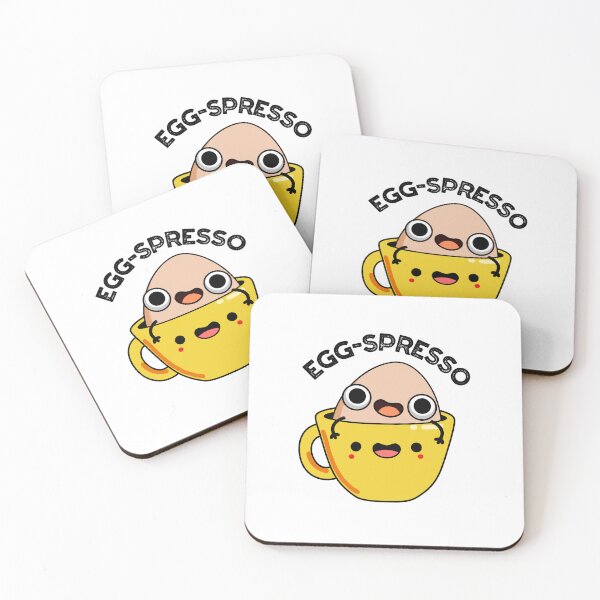 Item preview, Egg-spresso Espresso Funny Egg Coffee Puns  designed and sold by punnybone.