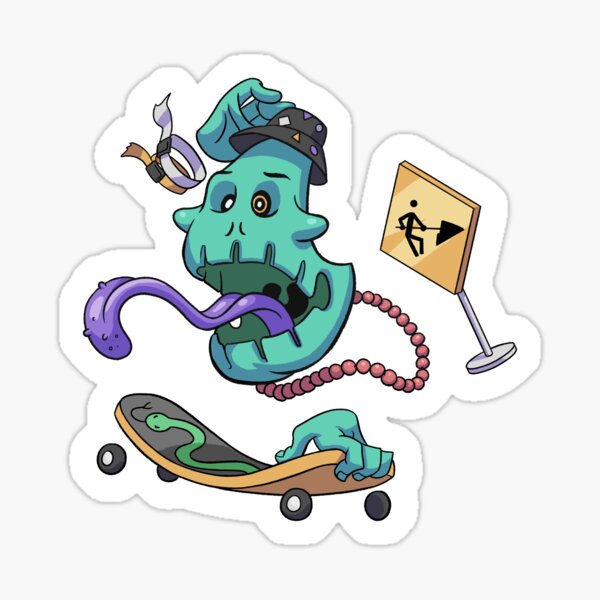 Pegatina Monster Skater