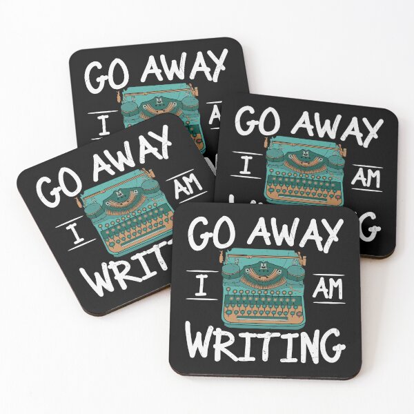 Item preview, Go away I am writing  designed and sold by world-of-words.
