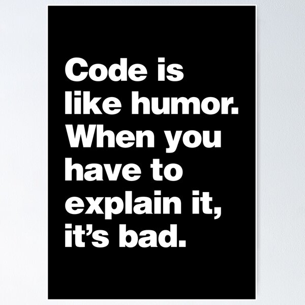 Artikel-Vorschau von Code ist wie Humor - Lustiges Zitat zum Thema Programmierer, designt und verkauft von elhefe.
