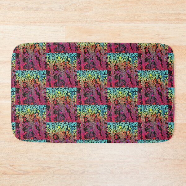 Item preview, Purple Green and Orange Abstract Painting designed and sold by DN Shop ★★★★★.