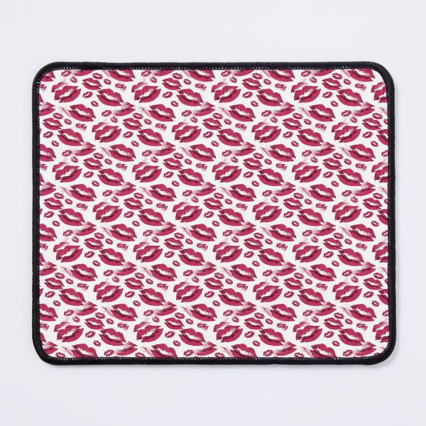 Item preview, Two Kisses Collided Red Lips Pattern On White Background designed and sold by taiche.