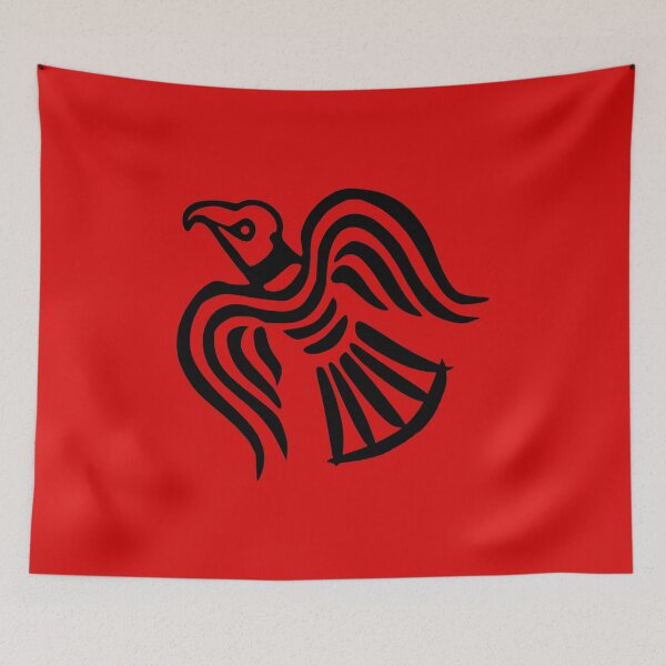 Item preview, Blood Red Viking Raven Banner 3 designed and sold by Freihalt.