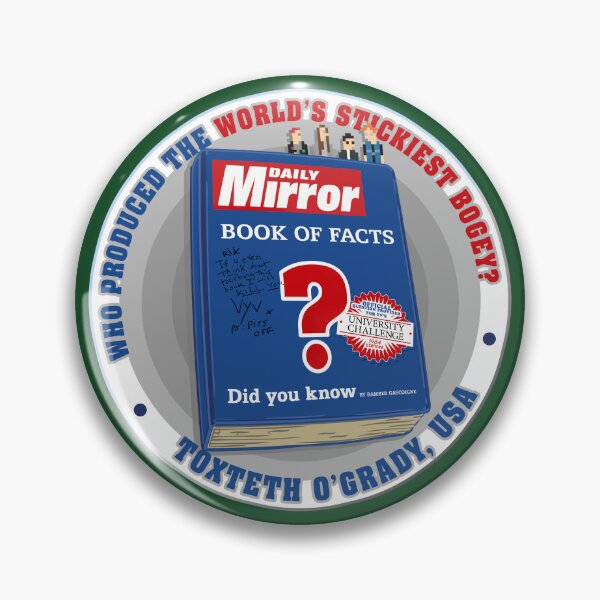 Item preview, Who Produced the World’s Stickiest Bogey? (Toxteth OGrady, USA) - Vyvyan’s Daily Mirror Book of Facts  - BAMBI - The Young Ones Inspired designed and sold by RetroTeeStudio.