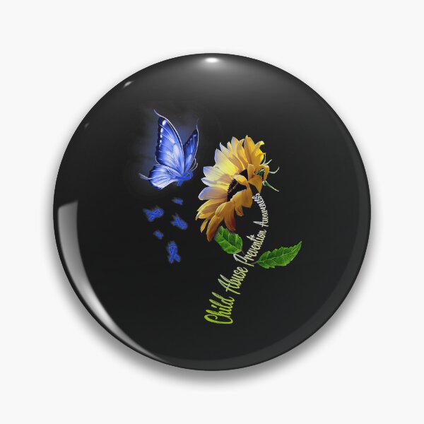 Item preview, Butterfly Sunflower Child Abuse Prevention Awareness Tank Top designed and sold by marcipattysk1i.