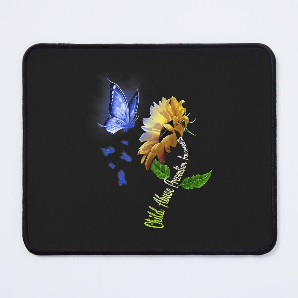 Item preview, Butterfly Sunflower Child Abuse Prevention Awareness Tank Top designed and sold by marcipattysk1i.
