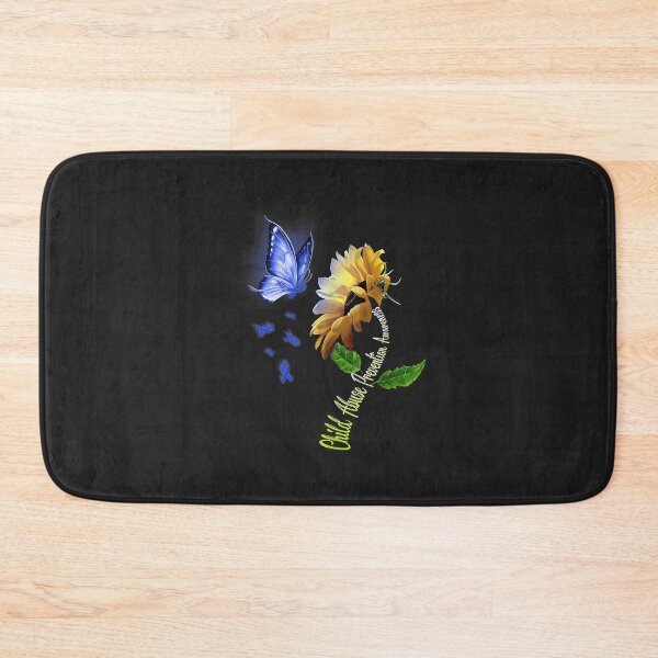 Item preview, Butterfly Sunflower Child Abuse Prevention Awareness Tank Top designed and sold by marcipattysk1i.