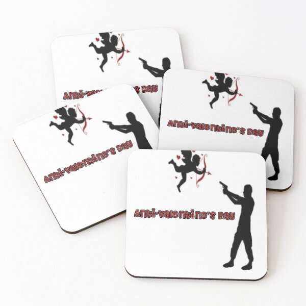 Item preview, man aiming gun at cupid. Anti-Valentines Day designed and sold by indecentXp0sure.