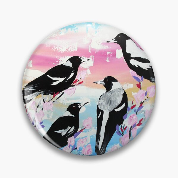 Item preview, Australian Magpies Rainbow designed and sold by cathyjacobs.