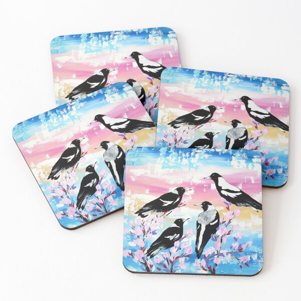 Item preview, Australian Magpies Rainbow designed and sold by cathyjacobs.