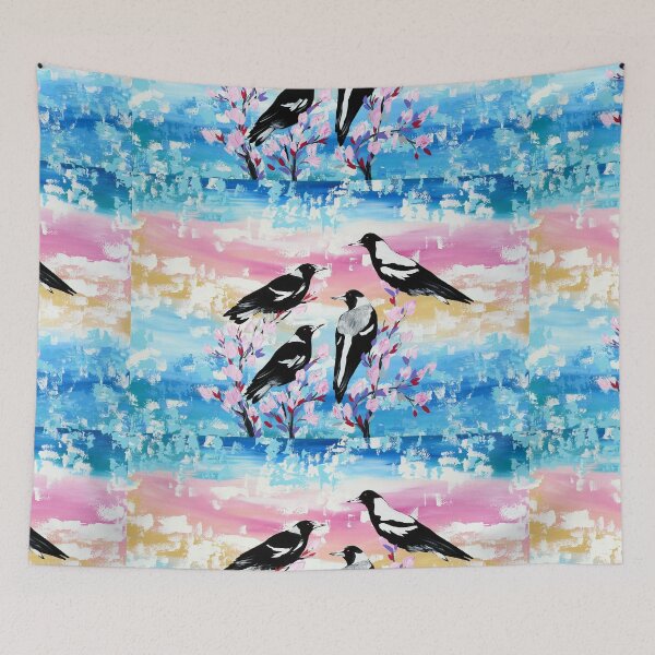 Item preview, Australian Magpies Rainbow designed and sold by cathyjacobs.