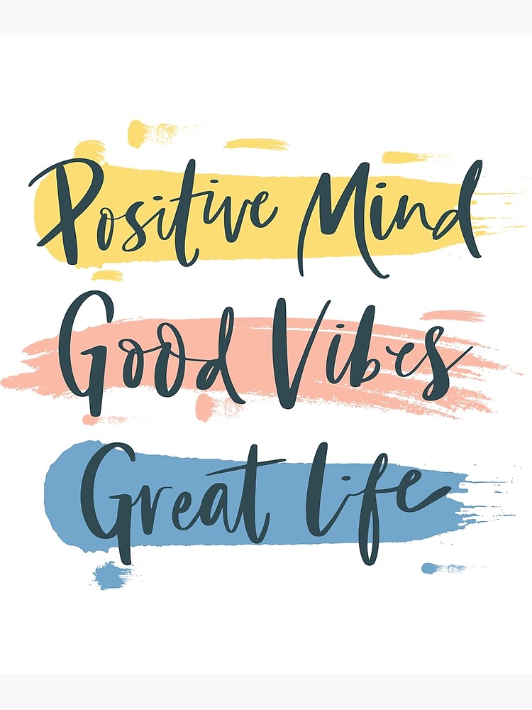 Positive Mind, Positive Vibes, Positive Graphic by han.dhini · Creative  Fabrica
