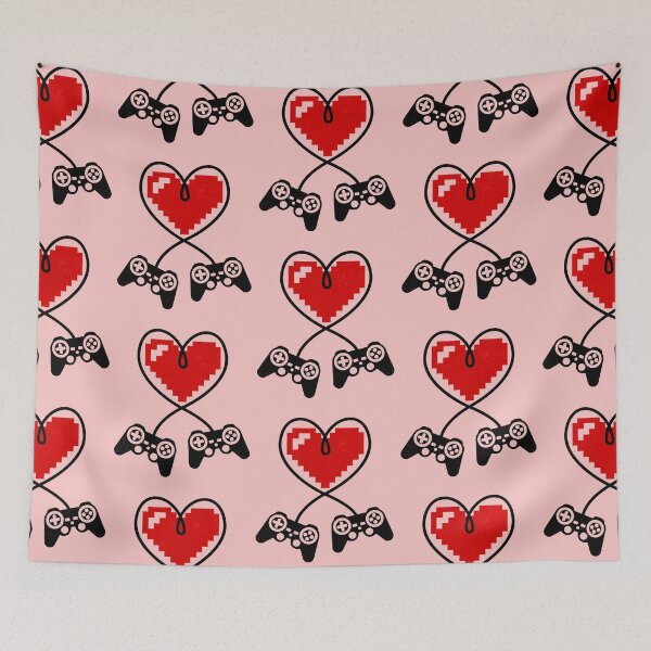 Item preview, Gamer Controller Heart for Game Lover Valentine's Day designed and sold by Holiday-Art.