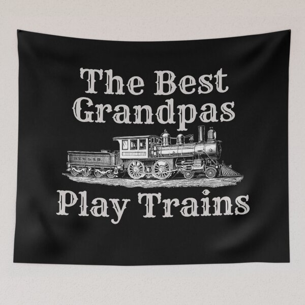 Item preview, The Best Grandpas Play Trains, Steam Engine Locomotive, for Grandfather Birthday Christmas Father's Day Gift designed and sold by TheTrainRoom.