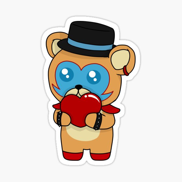 FNAF security breach (gregory and monty plush) - Chibi - Sticker