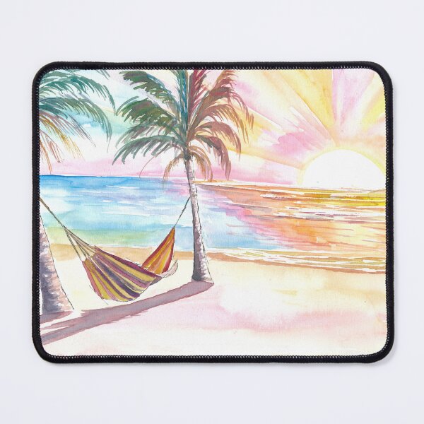 Item preview, Lazy Tropical Hammock in Palm Shadow with Ocean Sounds designed and sold by artshop77.