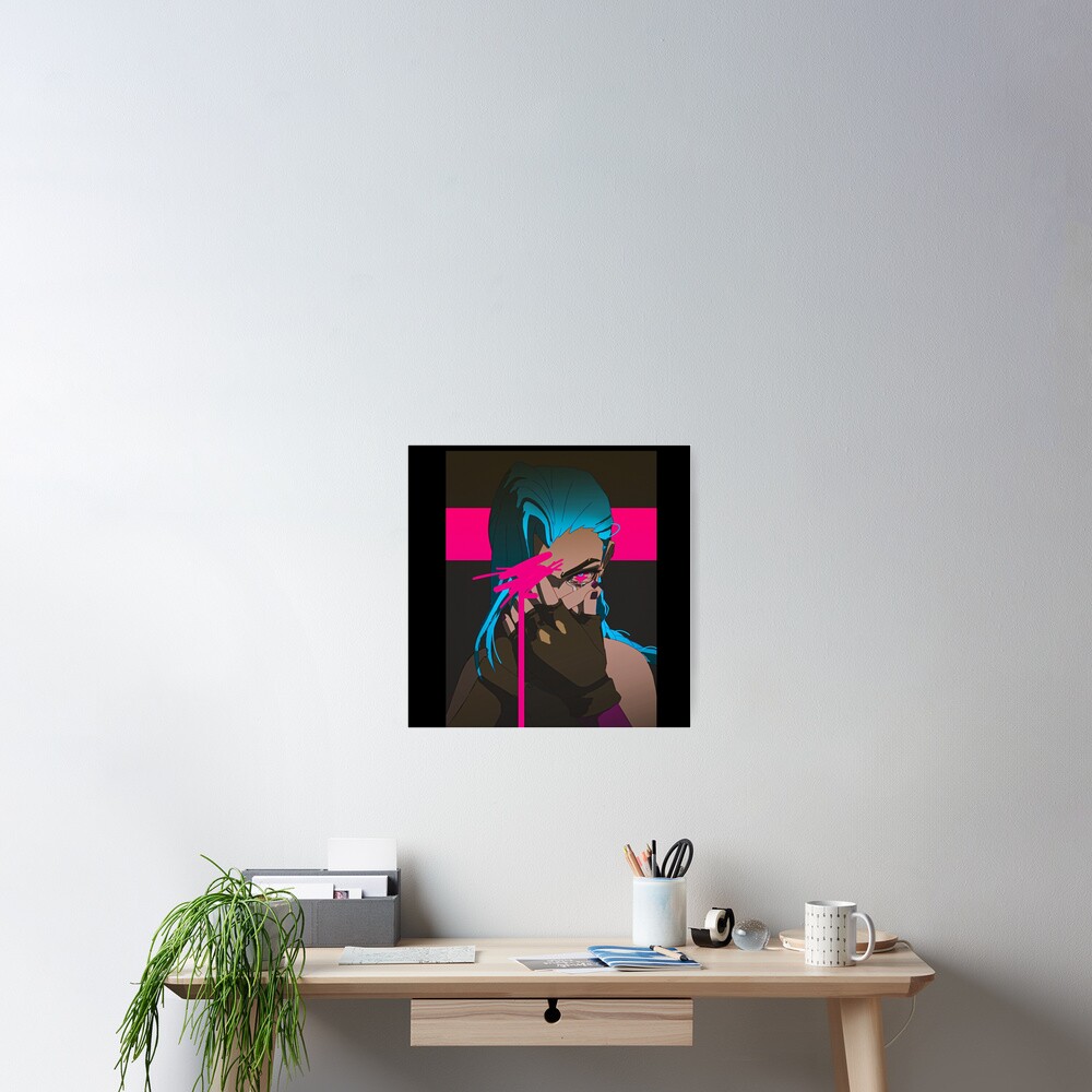 Jinx Crying Art Arcane Scene Fan Art Poster By Theskorpbrush Redbubble