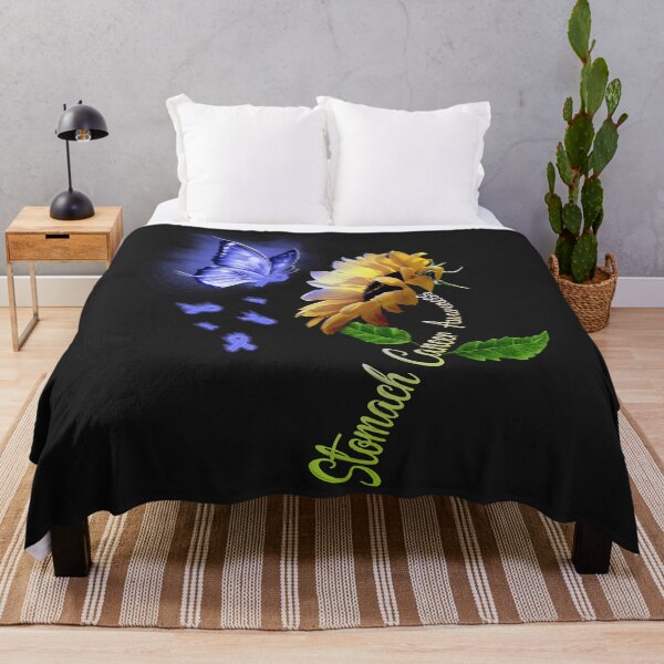 Item preview, Butterfly Sunflower Stomach Cancer Awareness Long Sleeve designed and sold by marcipattysk1i.