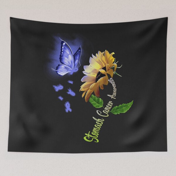 Item preview, Butterfly Sunflower Stomach Cancer Awareness Long Sleeve designed and sold by marcipattysk1i.