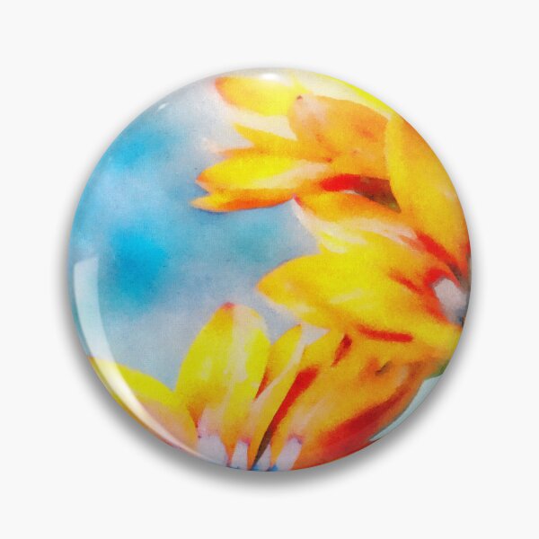 Aperçu de l'œuvre Jolies fleurs jaunes. Aquarelle créée et vendue par Vivid Studio.
