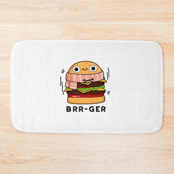 Item preview, Brr-ger Funny Burger Puns  designed and sold by punnybone.