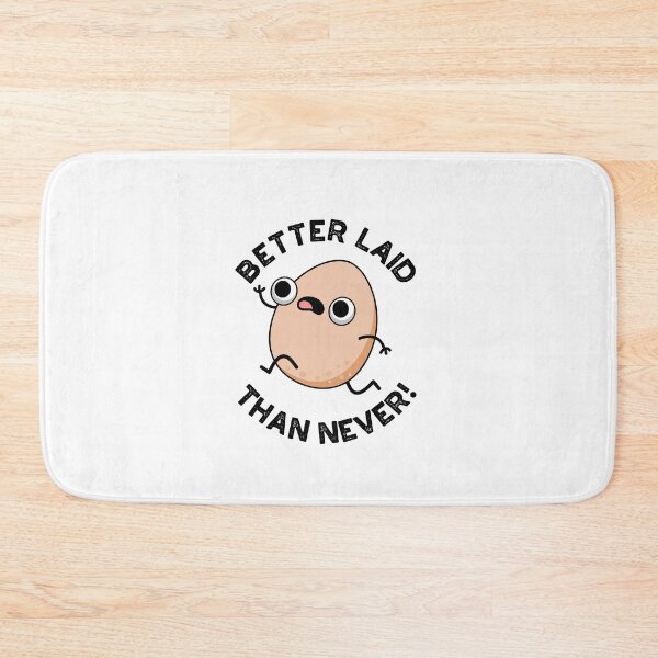 Item preview, Better Laid Than Never Funny Egg Puns  designed and sold by punnybone.
