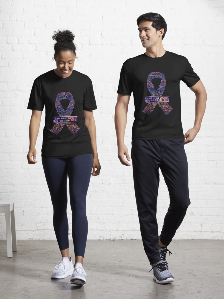Thumbnail 1 of 7, Active T-Shirt, Chronic Fatigue Syndrome: MORE Than Chronic Fatigue (multi-colour, large) designed and sold by DelicateMerch.