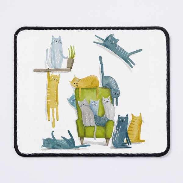 Item preview, Funny cats are having a great time. designed and sold by Anya Illustration Studio.