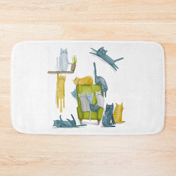 Item preview, Funny cats are having a great time.  designed and sold by Anya Illustration Studio.