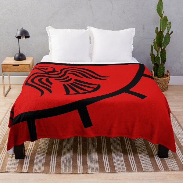 Item preview, Red Viking Raven Flag 4 designed and sold by Freihalt.